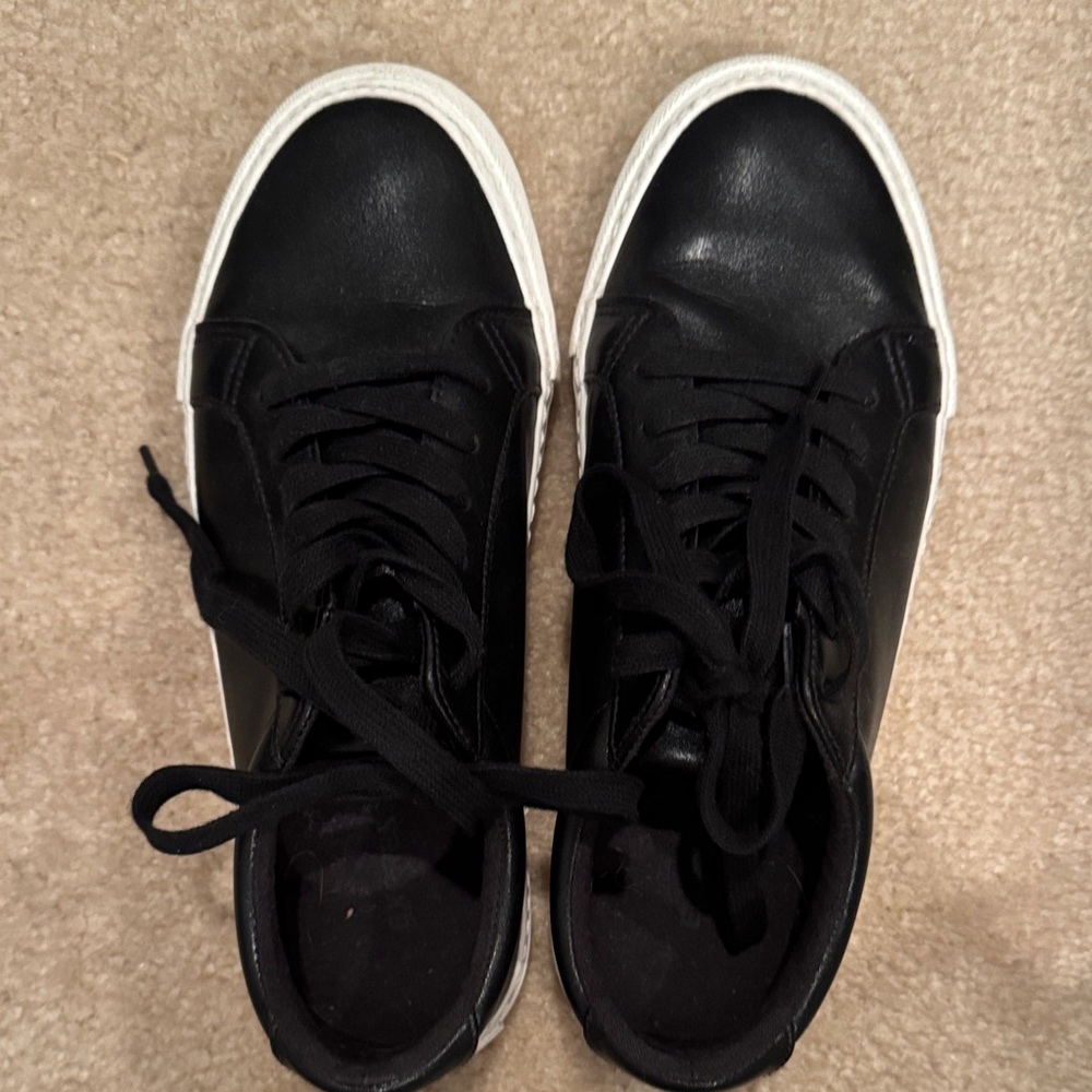 Express Black and White Lace-Up Sneakers